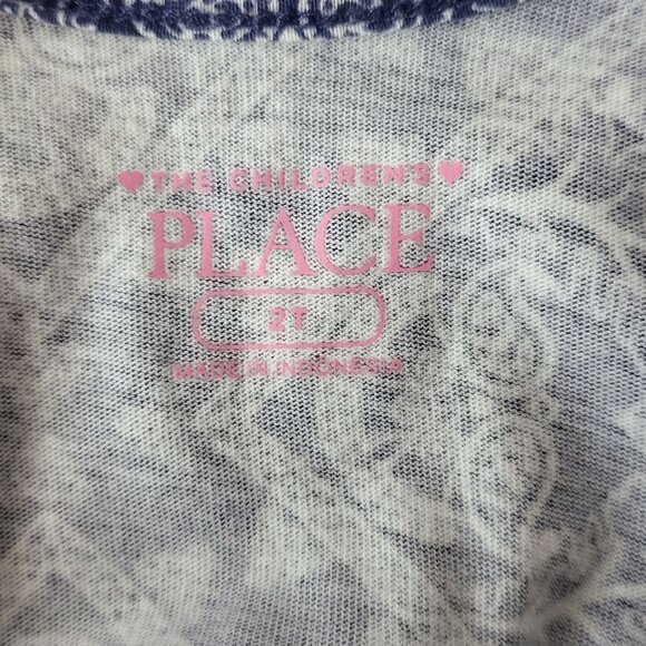 The Childrens Place Girls Paisley Sleeveless Dress Toddler 2T Boho Asymmetric - Picture 3 of 7